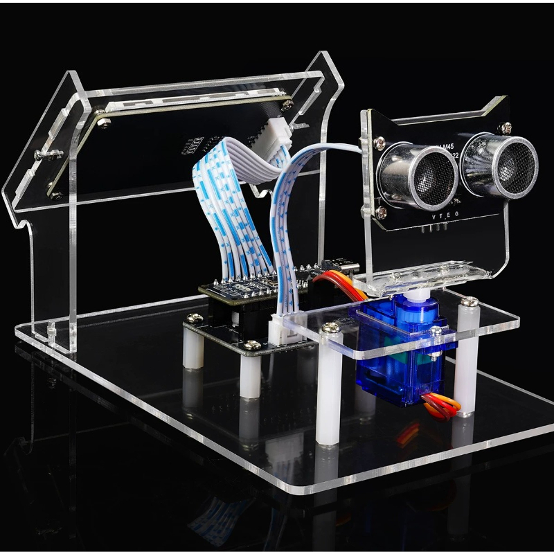 Diy Electronics Learning Kit - Analog Ultrasonic Radar Scanner Kit Student