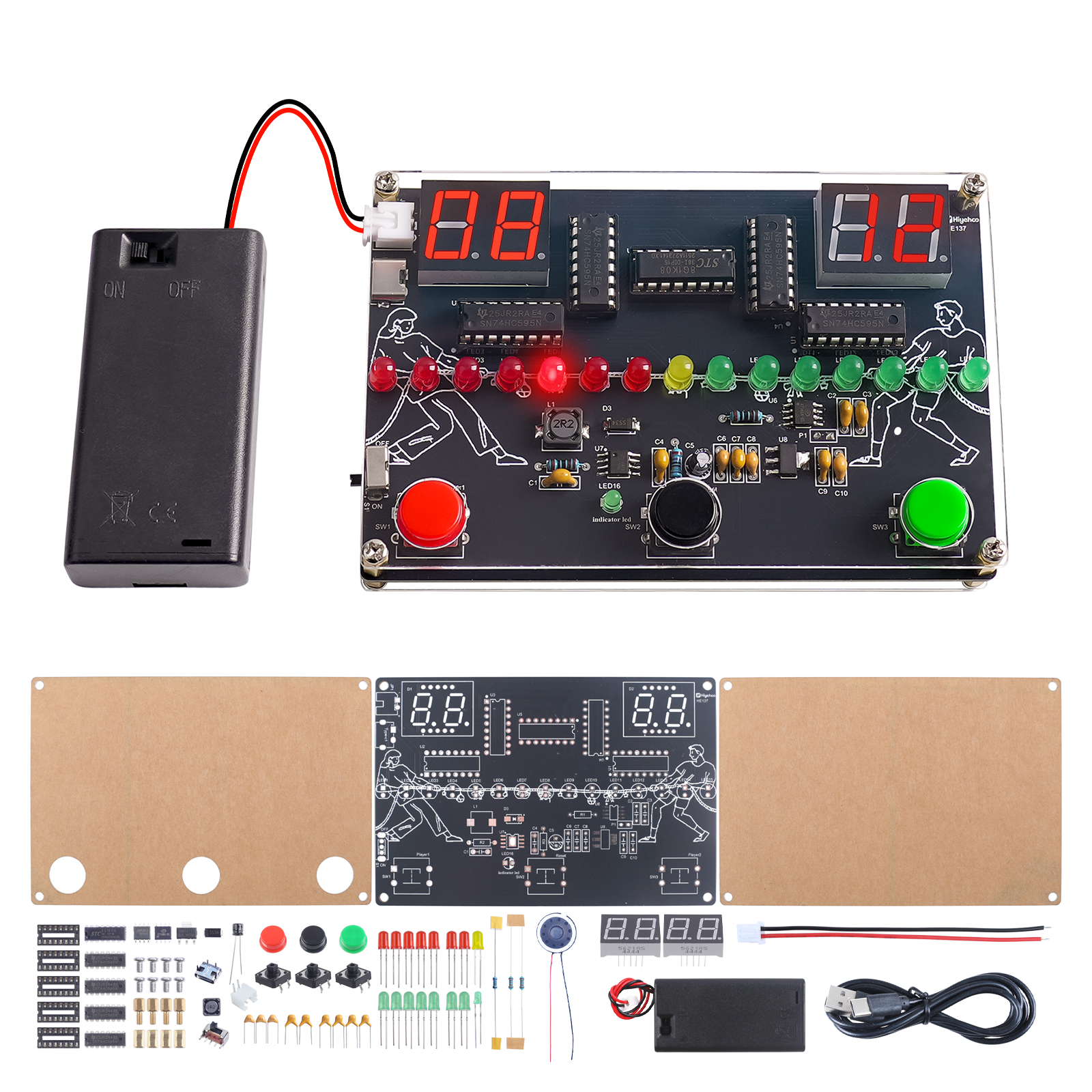 Diy Electronics Projects For Students - DIY 3-in-1 Game Console Soldering Practice