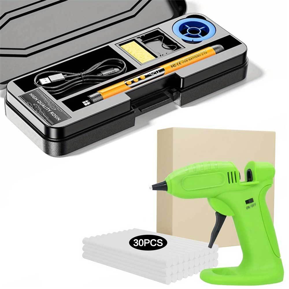 Diy Electronics Bench - Cordless Hot Glue Gun (Fast-Heat, Portable).