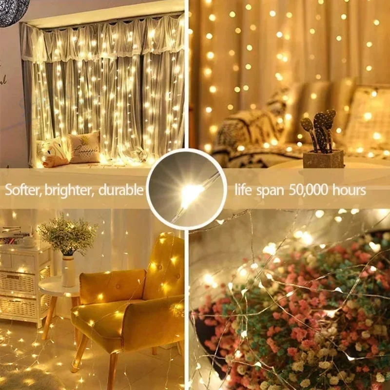Diy Electronics News - 6x3M/3x3m Curtain Garland on The Window