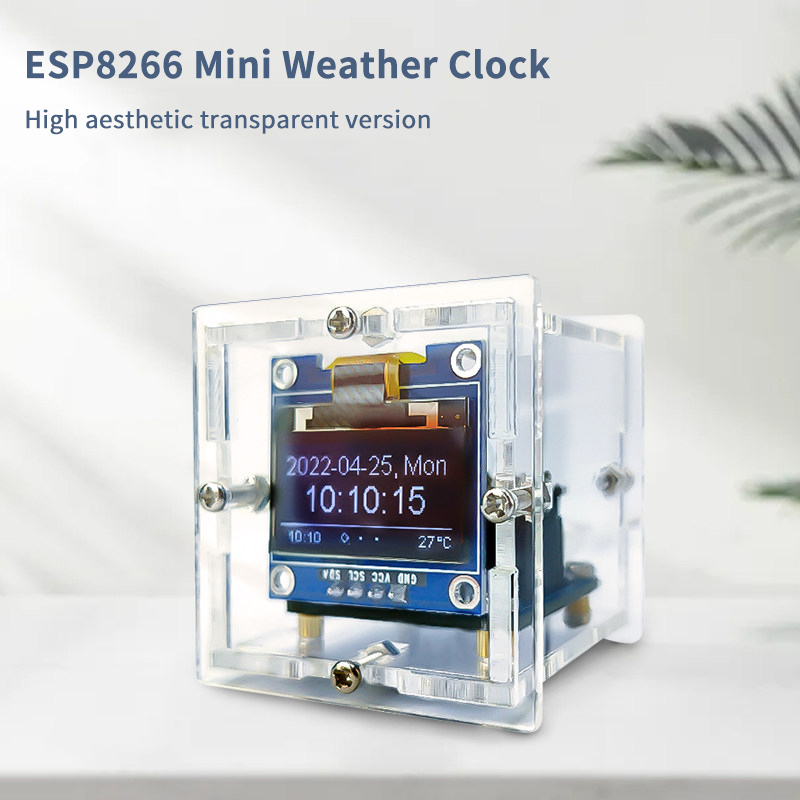 ESP8266 Mini Weather Clock Kit – обзор и цена Diy Electronics Toys