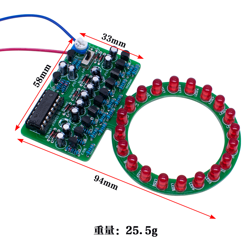 CD4017 Ring Gradient LED Flowi – обзор и цена Diy Electronics Projects For Students