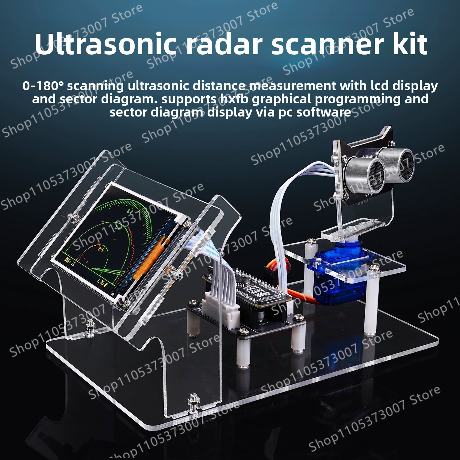 Analog Ultrasonic Radar Scanne – обзор и цена Diy Electronics Learning Kit