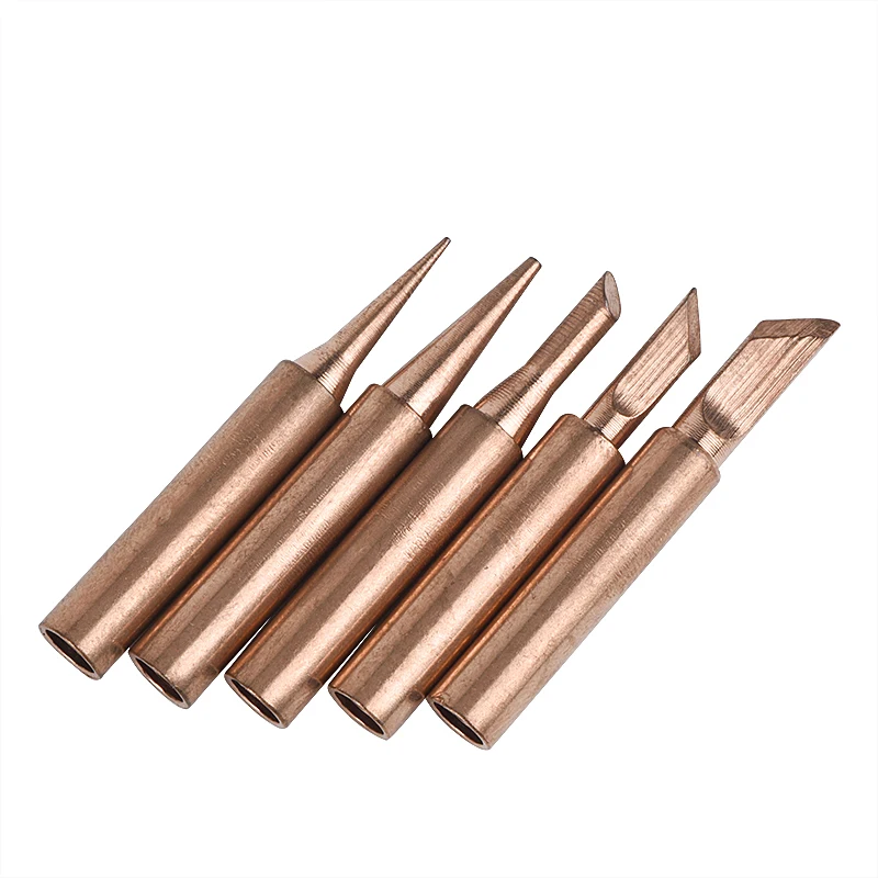 JCD 5PCS Copper Iron Tip I/B / – обзор и цена Soldering Iron Kit