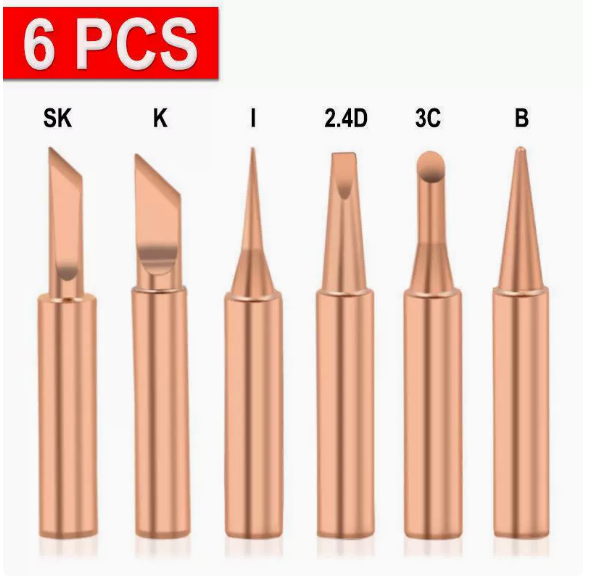 5PCS 900M Soldering Iron Tip S – обзор и цена Diy Electronics Bench