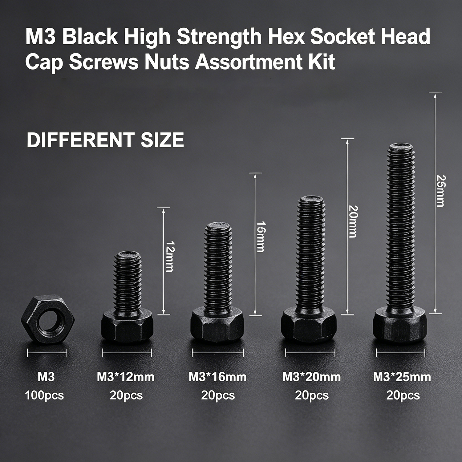 M3 Black Hex Socket Head Cap S – обзор и цена Diy Electronics For Beginners