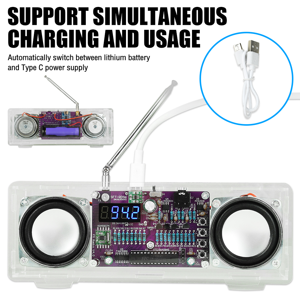 DIY FM Radio Electronic Kit 87 – обзор и цена Diy Electronics Learning Kit