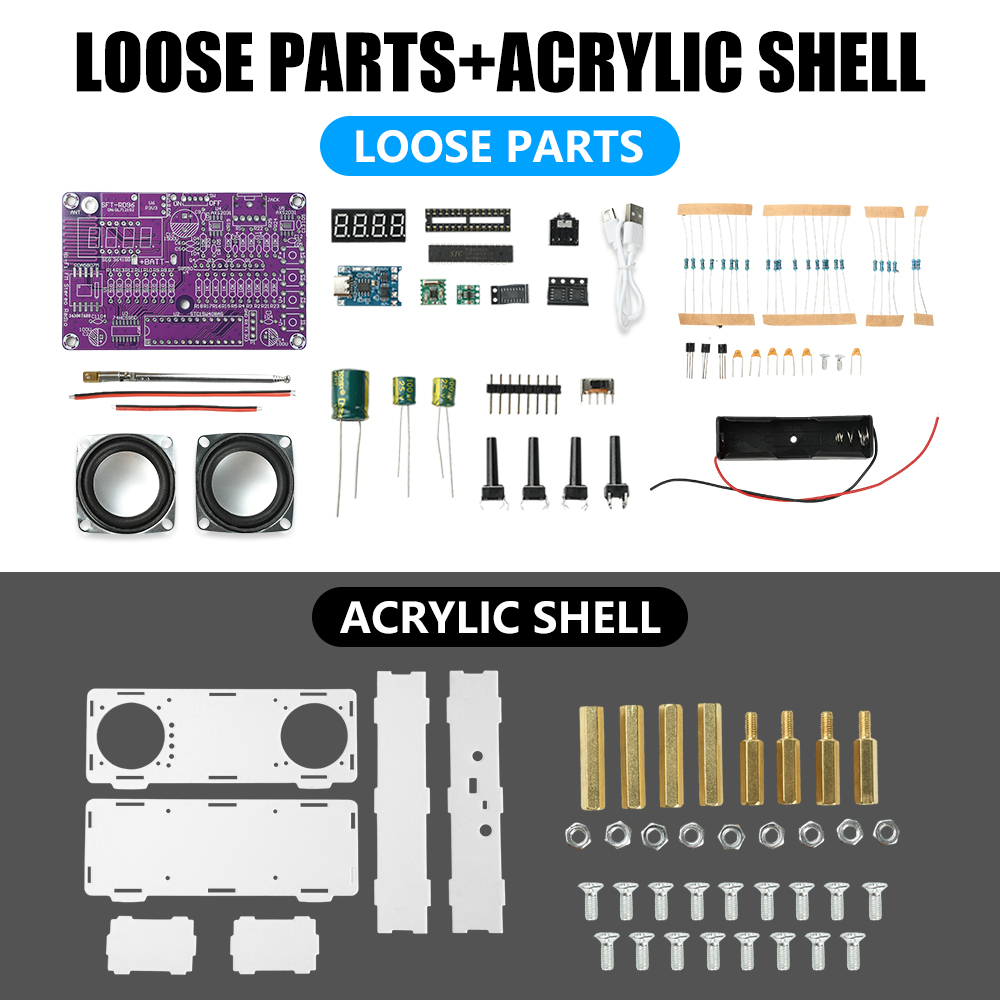 DIY FM Radio Electronic Kit 87 – обзор и цена Diy Electronics Learning Kit