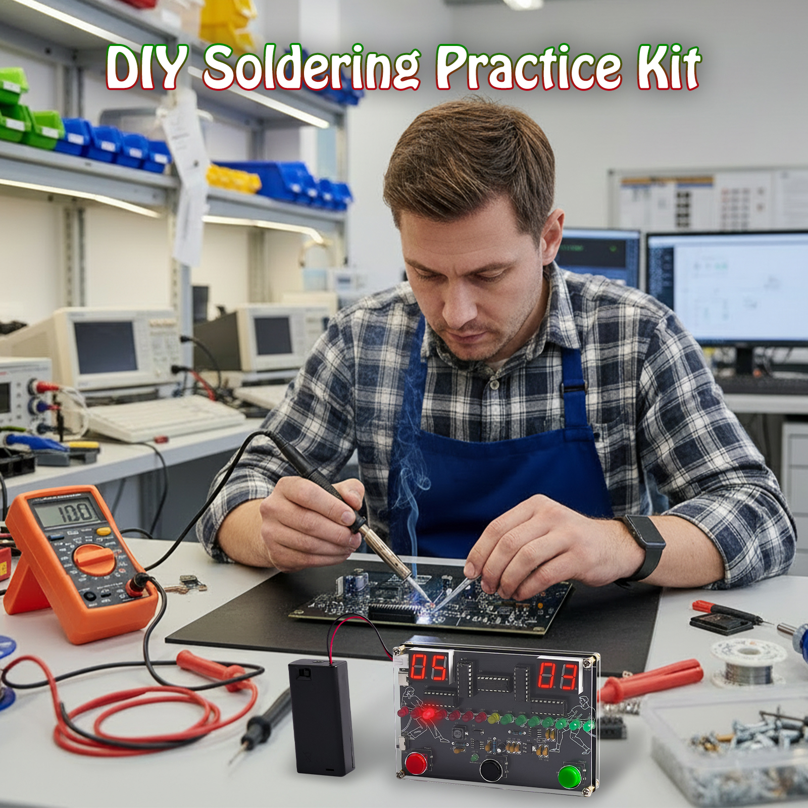 DIY 3-in-1 Game Console Solder – обзор и цена Diy Electronics Projects For Students
