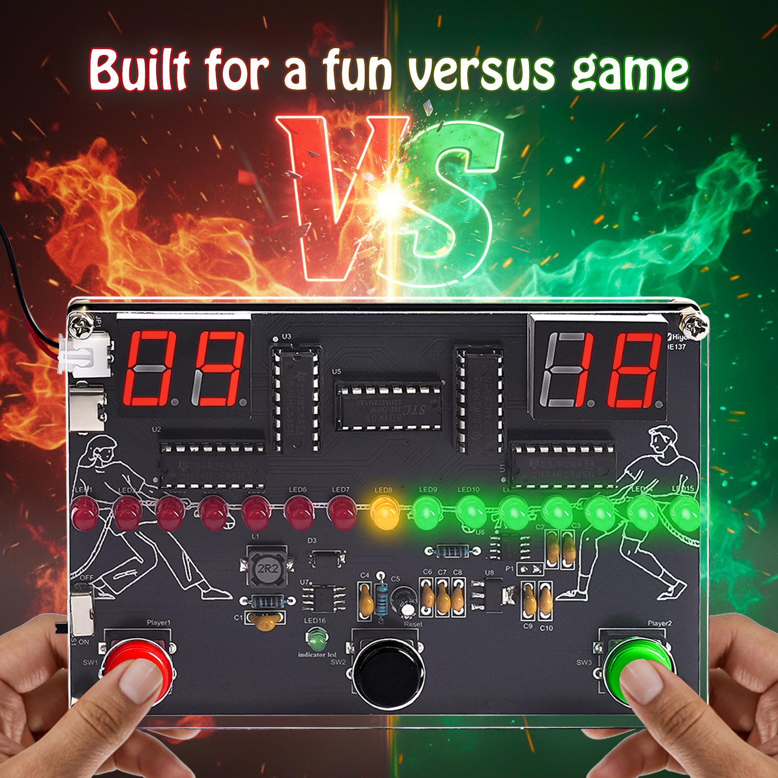 DIY 3-in-1 Game Console Solder – обзор и цена Diy Electronics Projects For Students