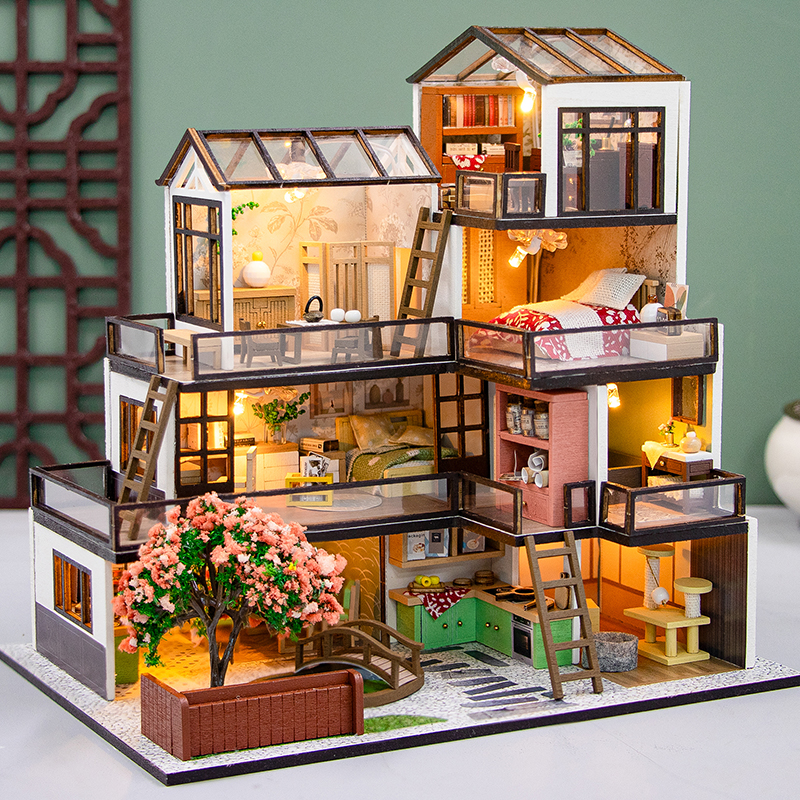 DIY Wooden Dream Town Cottage  – обзор и цена Diy Electronics Housing
