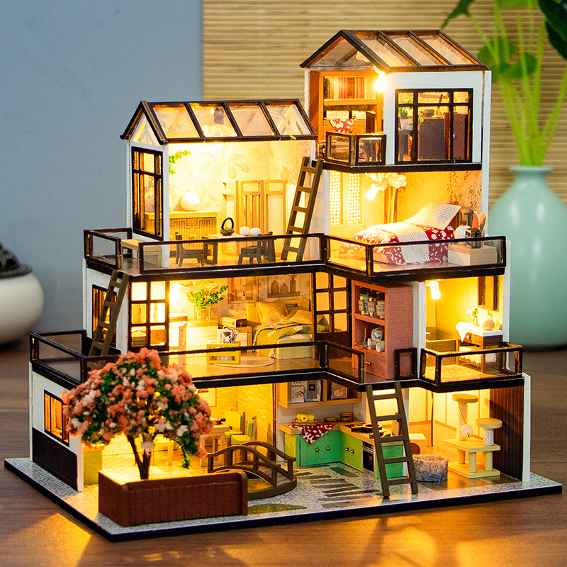 DIY Wooden Dream Town Cottage  – обзор и цена Diy Electronics Housing