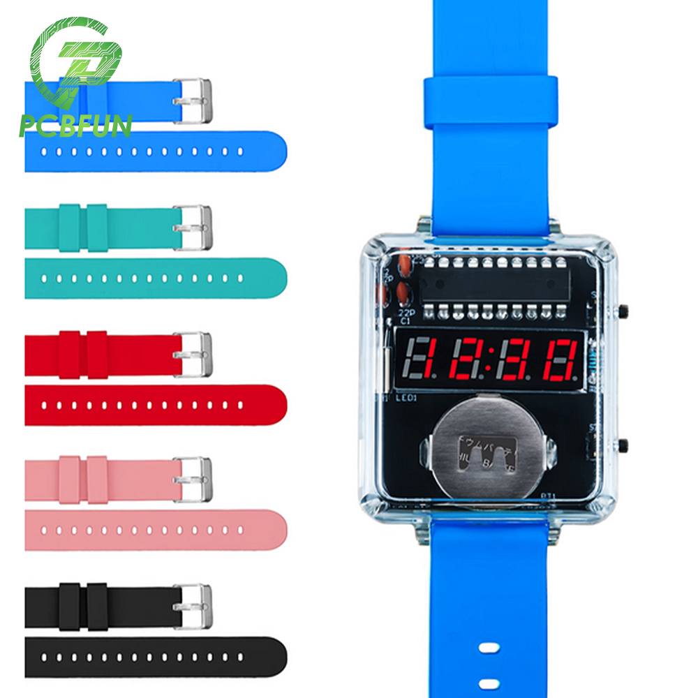 DIY Electronic Watch Kit LED D – обзор и цена Diy Electronics Youtube