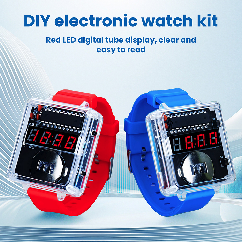 DIY Electronic Watch Kit LED D – обзор и цена Diy Electronics Youtube