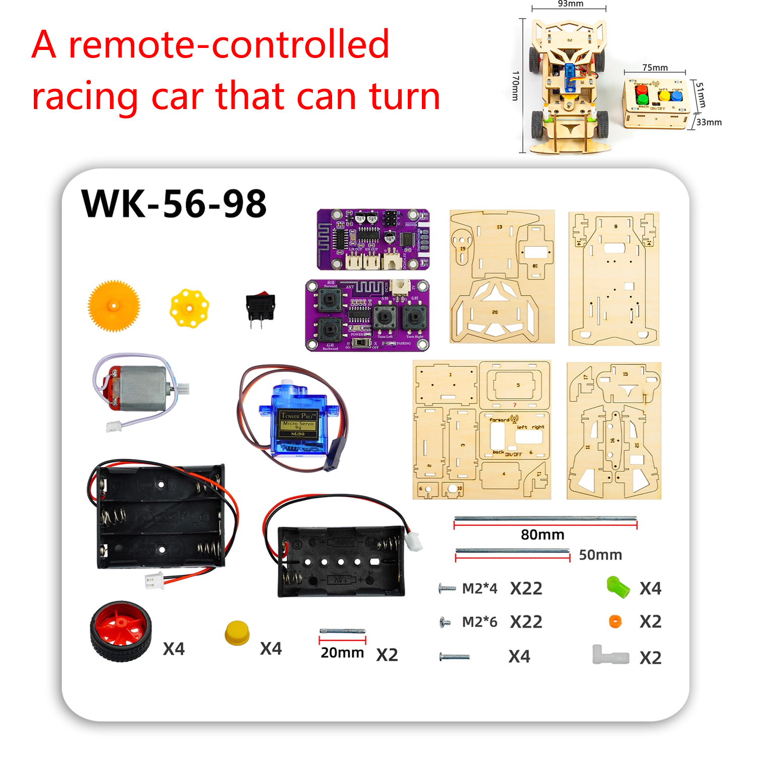 DIY Remote Control Steering Ca – обзор и цена Diy Electronics Projects For Students