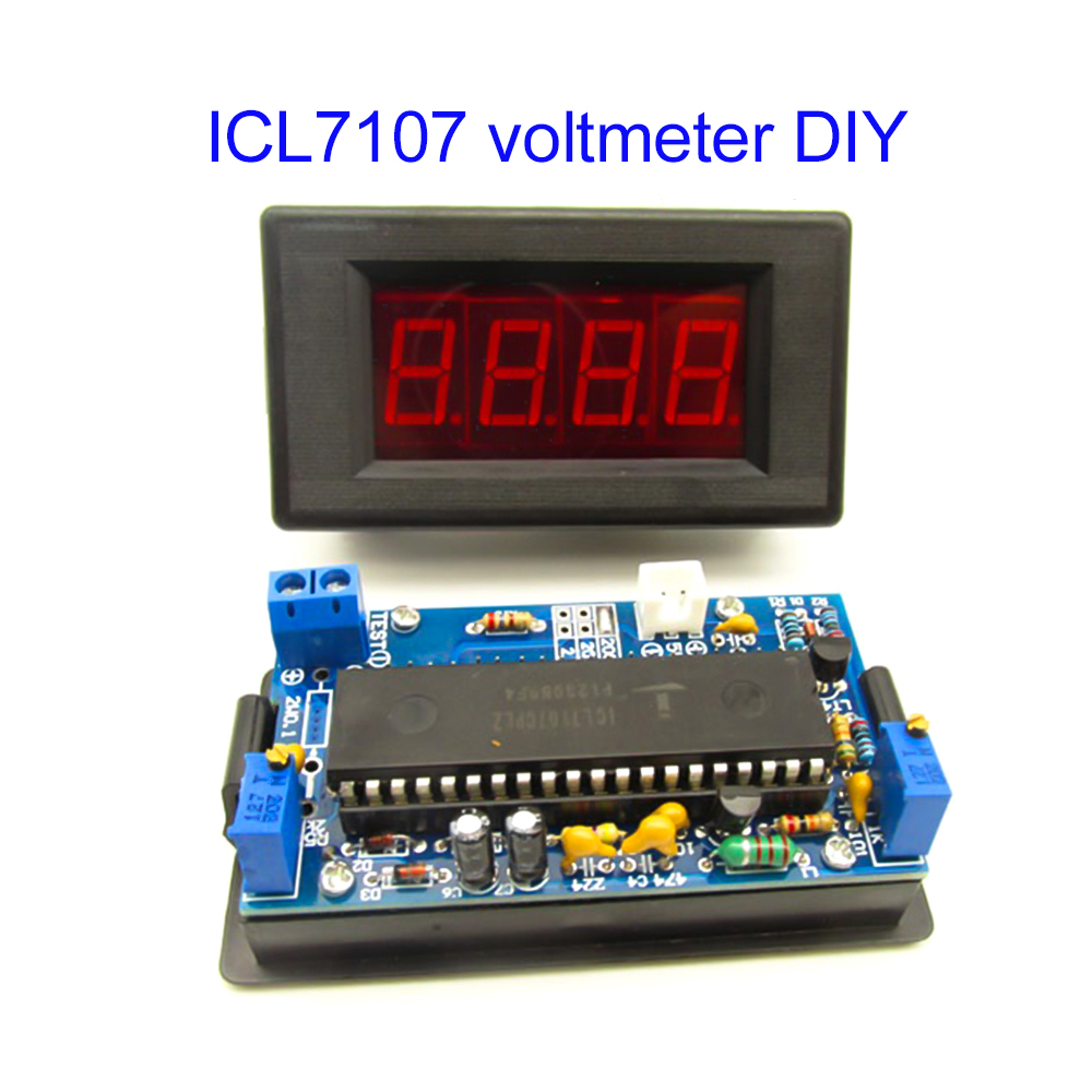 ICL7107 Voltmeter DIY Kit Part – обзор и цена Diy Electronics Learning Kit