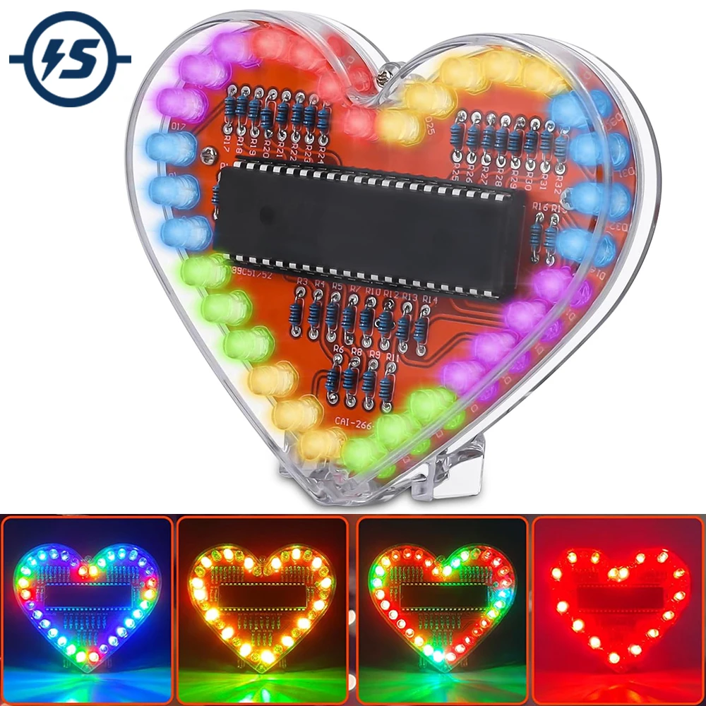 DIY Electronic Kit Heart Shape – обзор и цена Diy Electronics Projects For Students