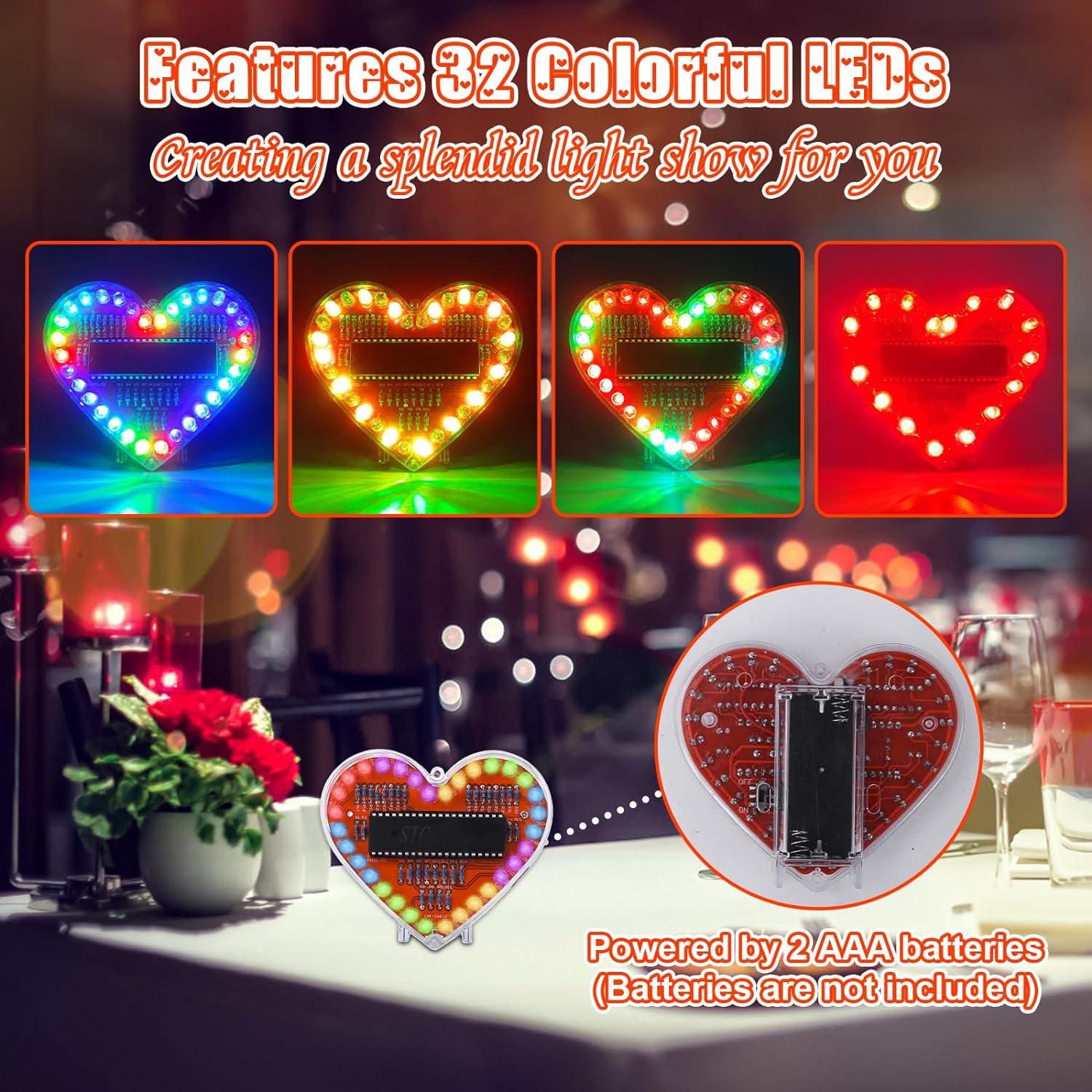 DIY Electronic Kit Heart Shape – обзор и цена Diy Electronics Projects For Students