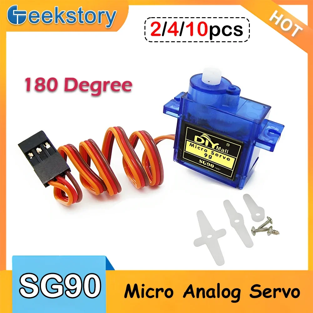 2/4/10pcs SG90 Servo Motor 9G  – обзор и цена Servo Motor Sg90