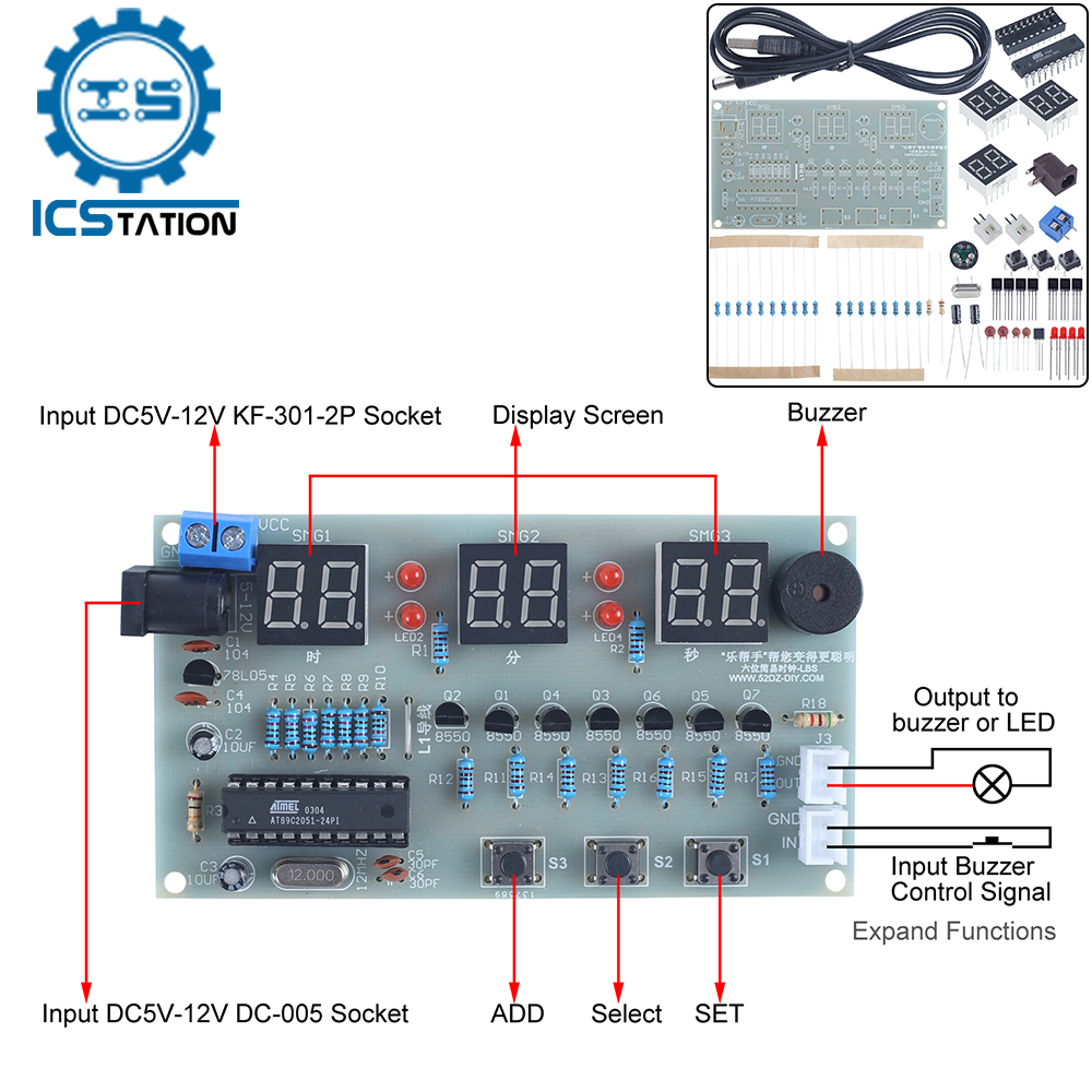 DIY Electronic Kit 6Bit Red LE – обзор и цена Diy Electronics Learning Kit