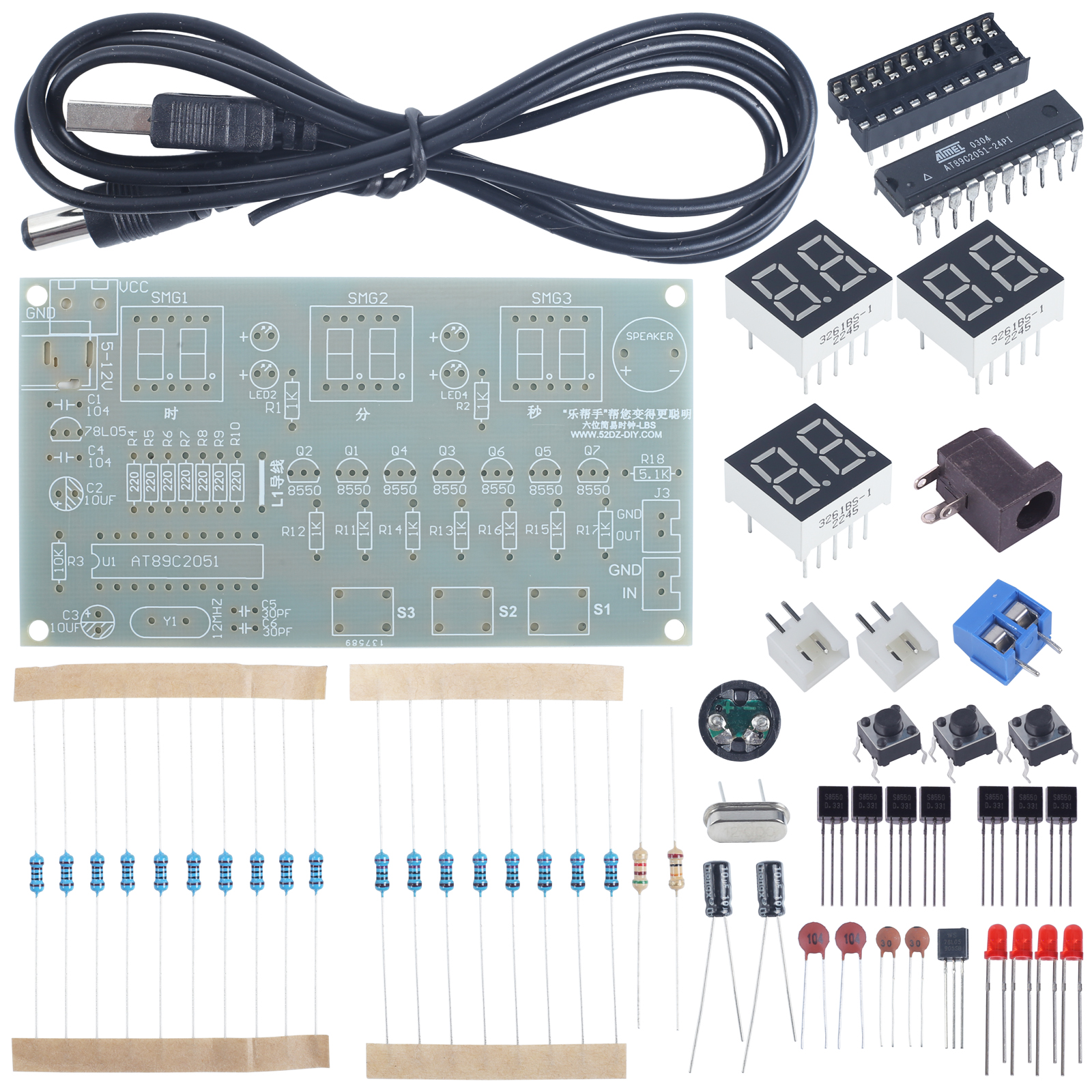 DIY Electronic Kit 6Bit Red LE – обзор и цена Diy Electronics Learning Kit