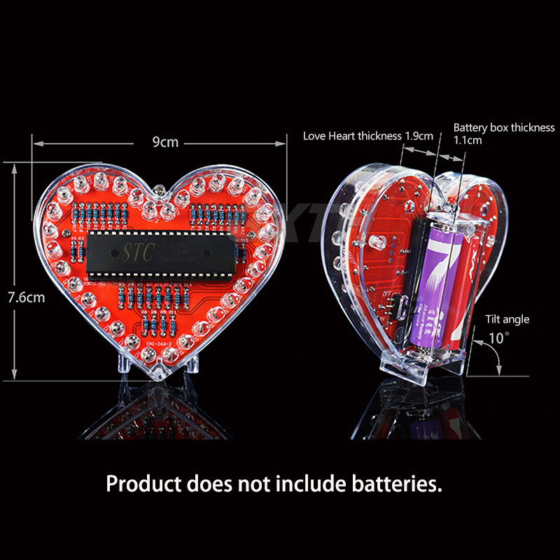 Colorful LED Love DIY Kit MCU  – обзор и цена Diy Electronics Projects For Students