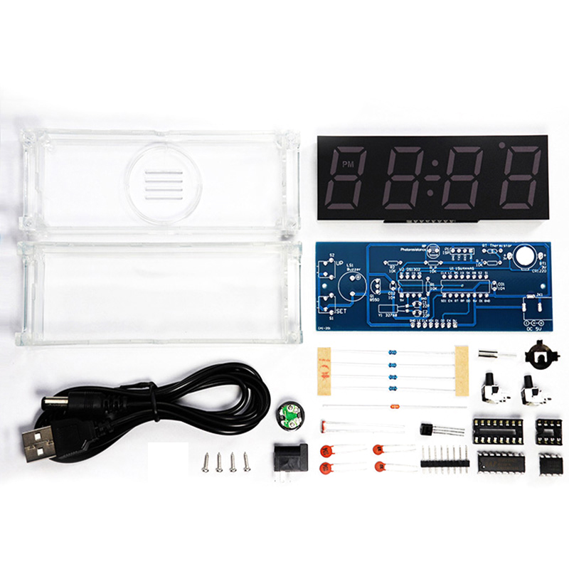 Digital Tube DIY Clock Kit Tem – обзор и цена Diy Electronics Youtube