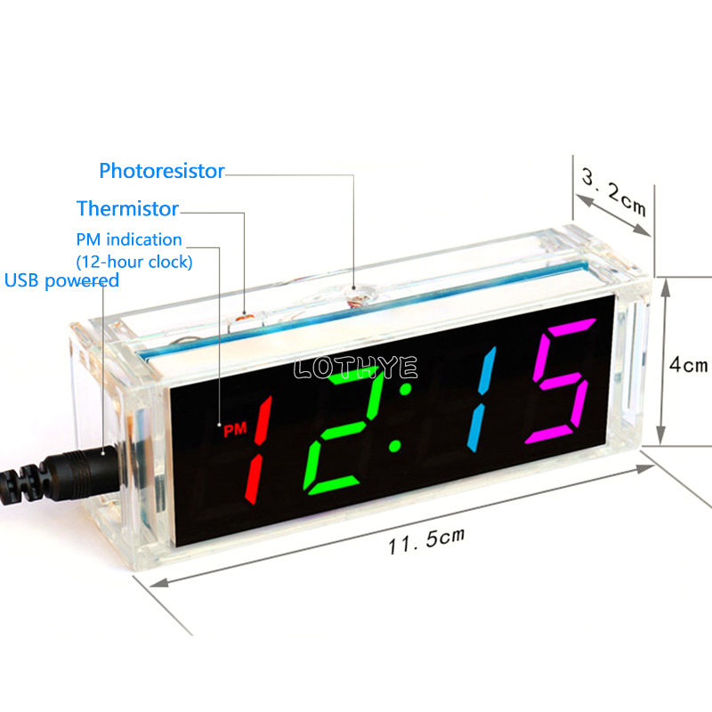 Digital Tube DIY Clock Kit Tem – обзор и цена Diy Electronics Youtube