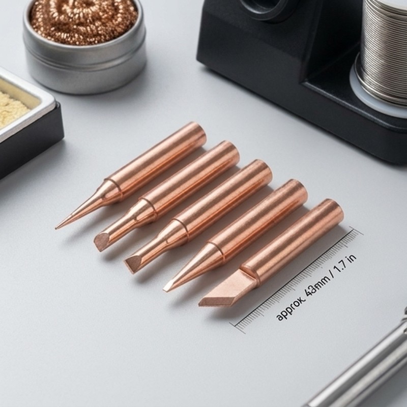 900M Soldering Iron Tip Set 5P – обзор и цена Diy Electronics Bench