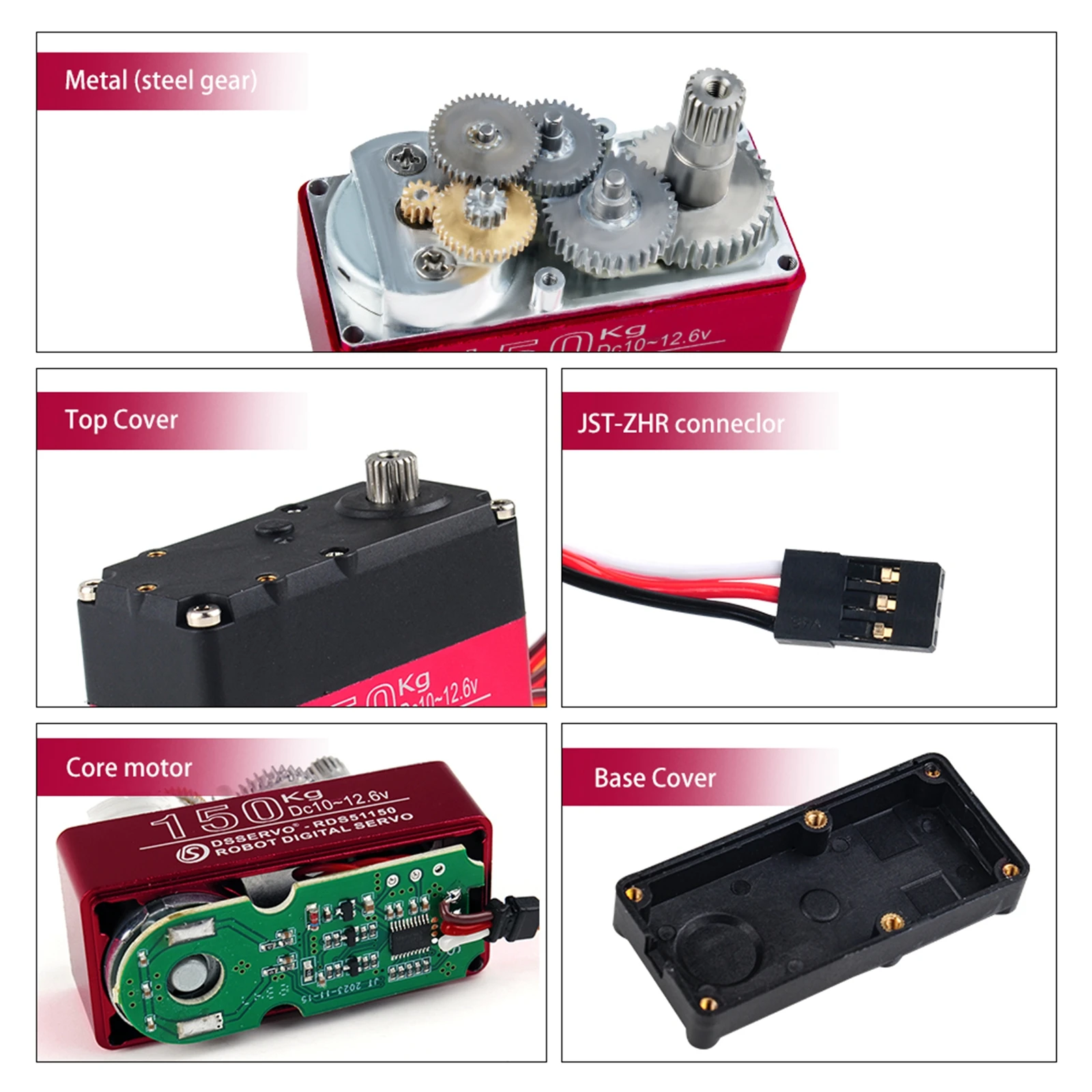 High Torque 150kg RDS51150 Met – обзор и цена Servo Motor Sg90