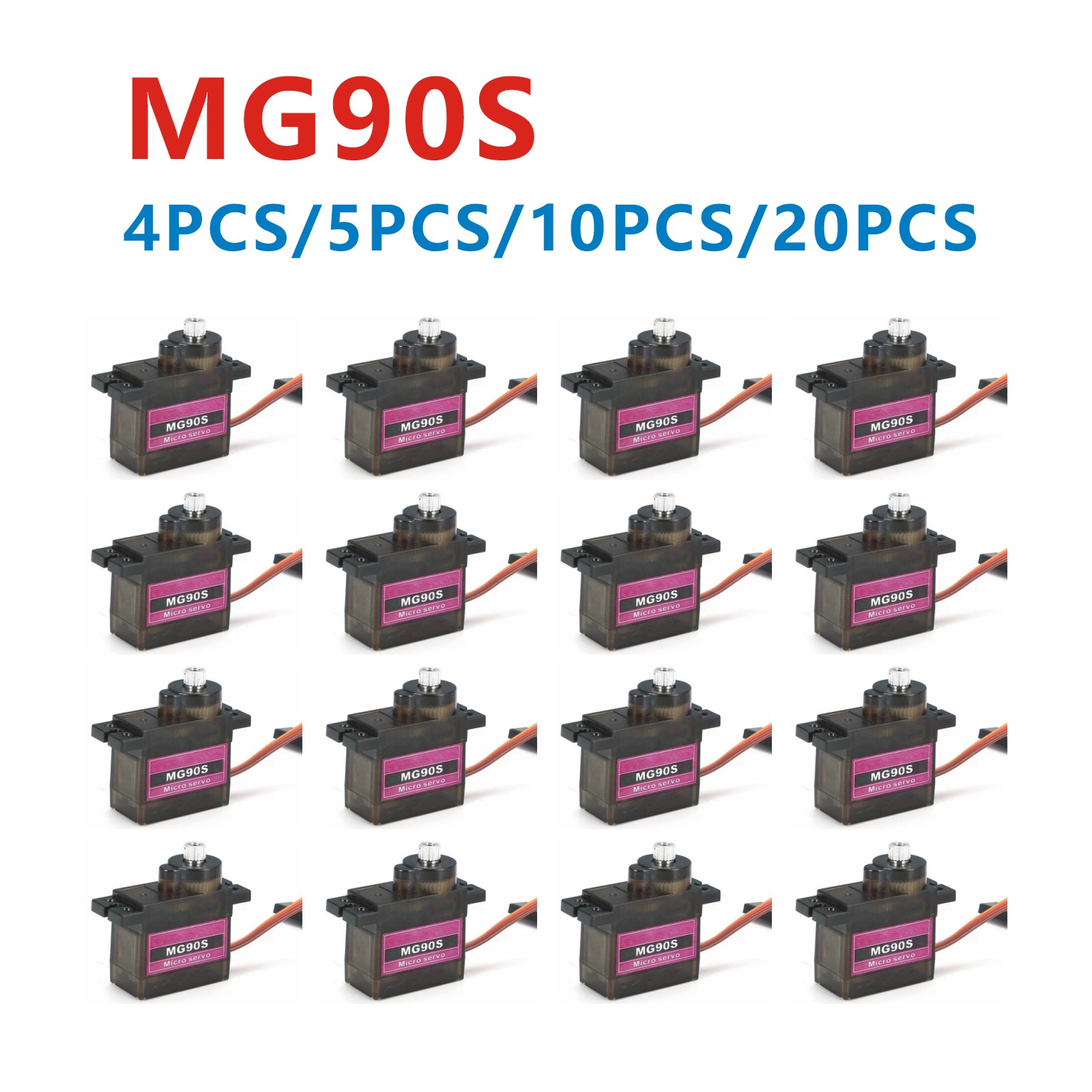 4/5/10/20PCS MG90S Metal Gear  – обзор и цена Servo Motor Sg90