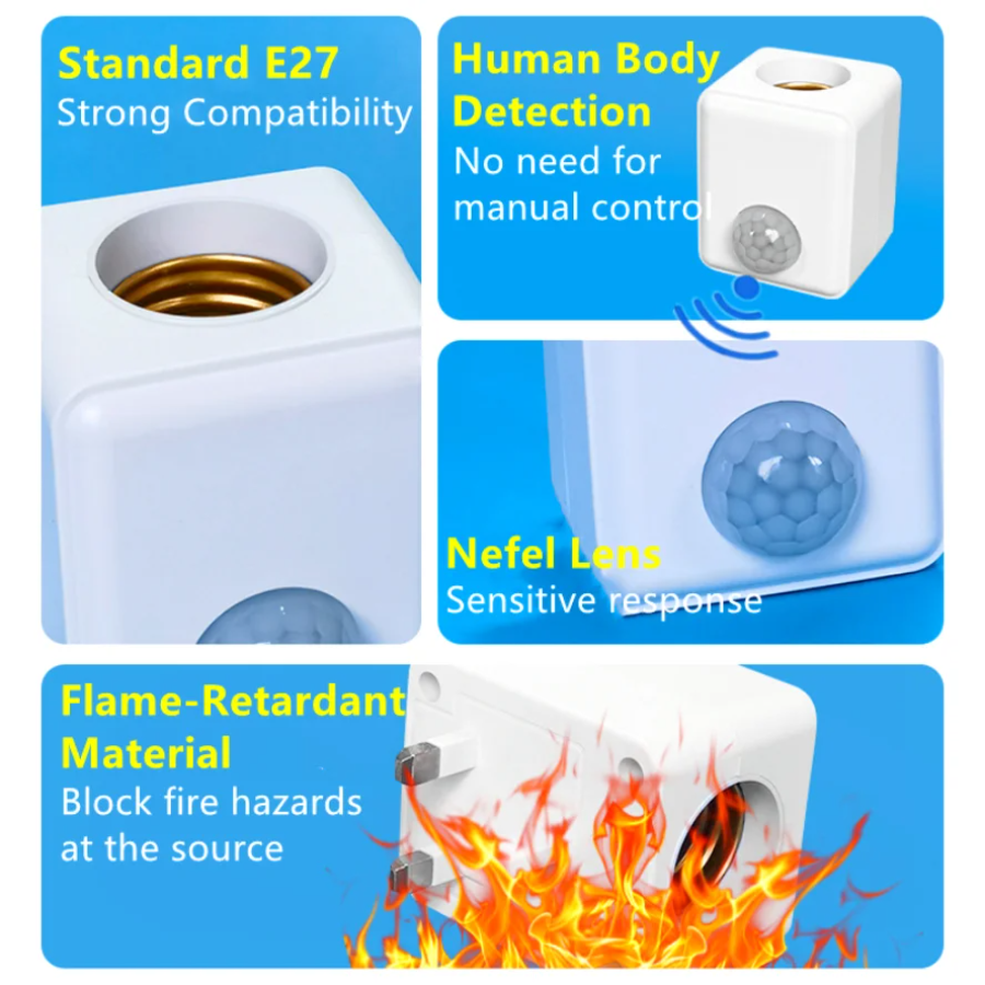 EU/US Plug E27 PIR Motion Sens – обзор и цена Ldr Light Sensor
