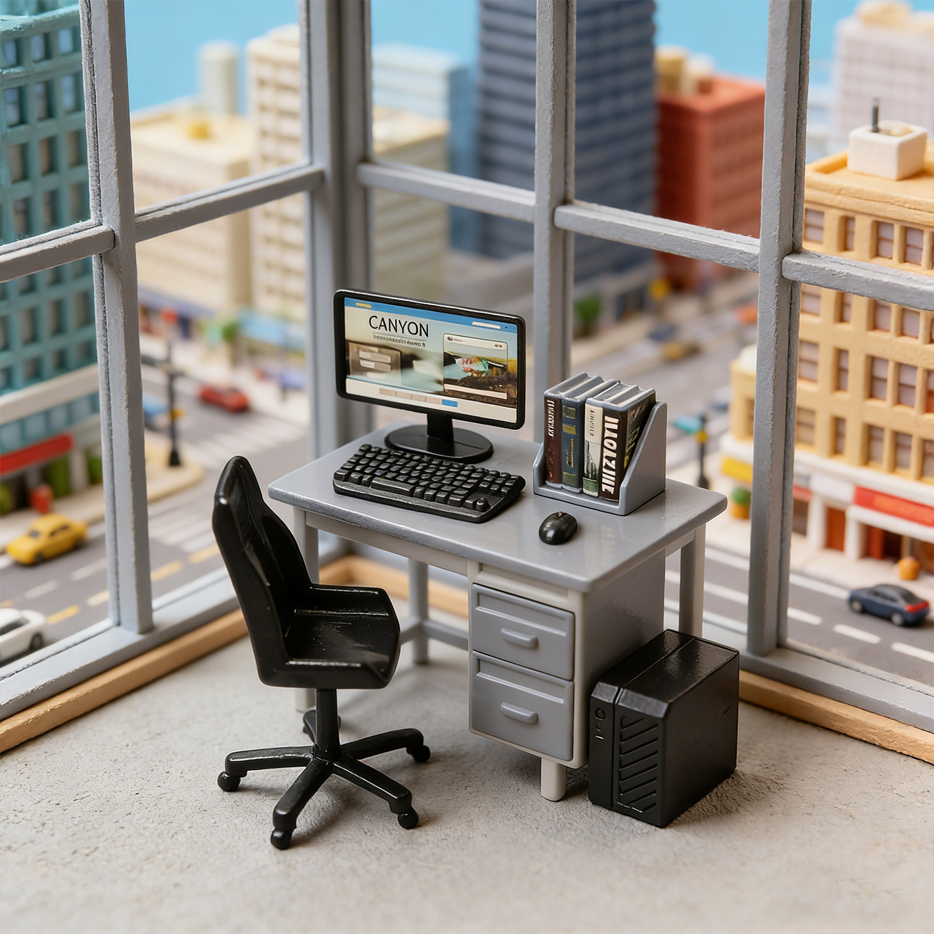 Miniature Desk Computer Set: M – обзор и цена Diy Electronics Housing