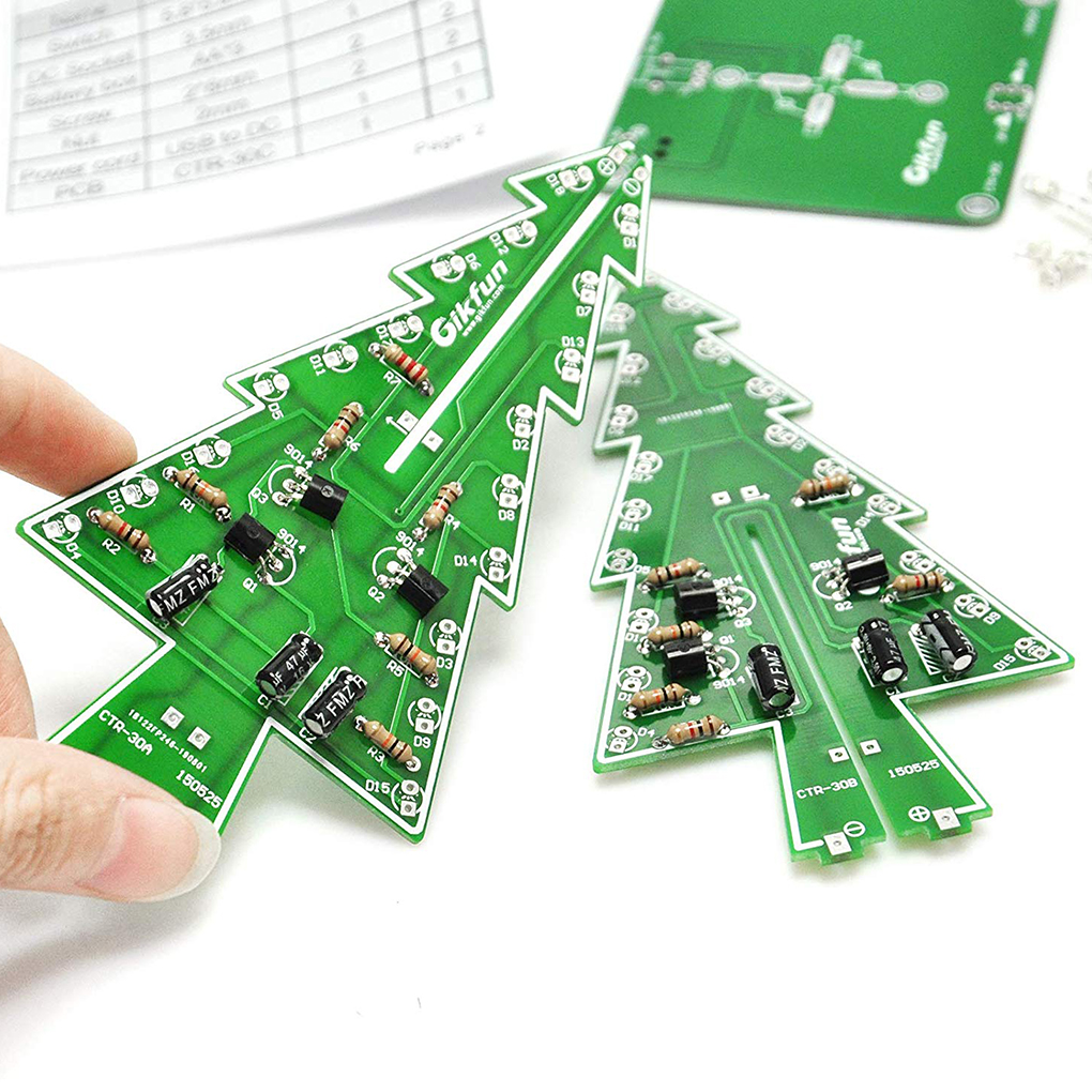 DIY Christmas Tree LED Flash K – обзор и цена Diy Electronics Learning Kit