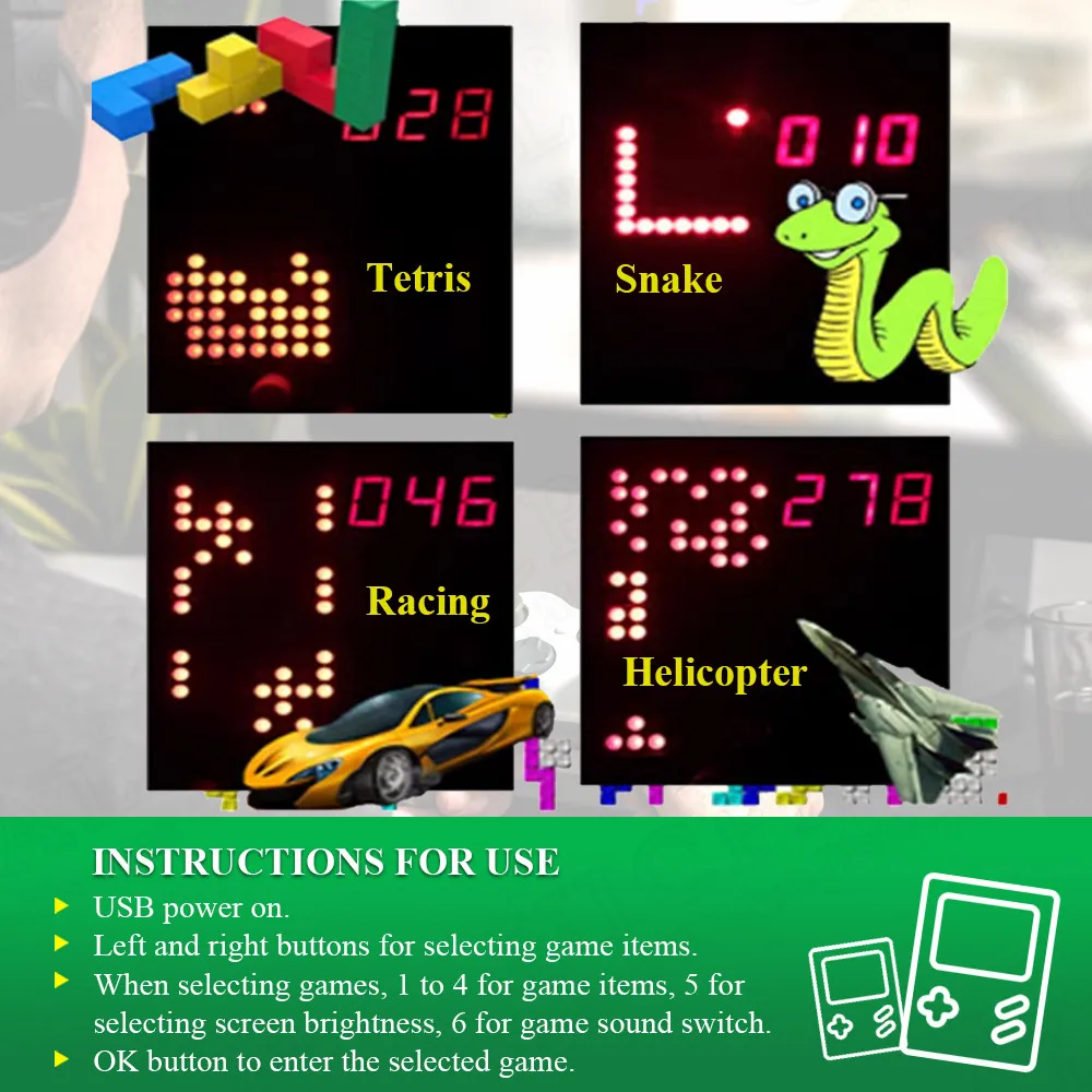 DIY Pixel Game Maker Kit Elect – обзор и цена Diy Electronics Learning Kit