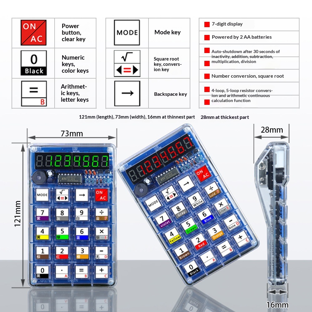 Calculator Production Kit, Ele – обзор и цена Diy Electronics Youtube