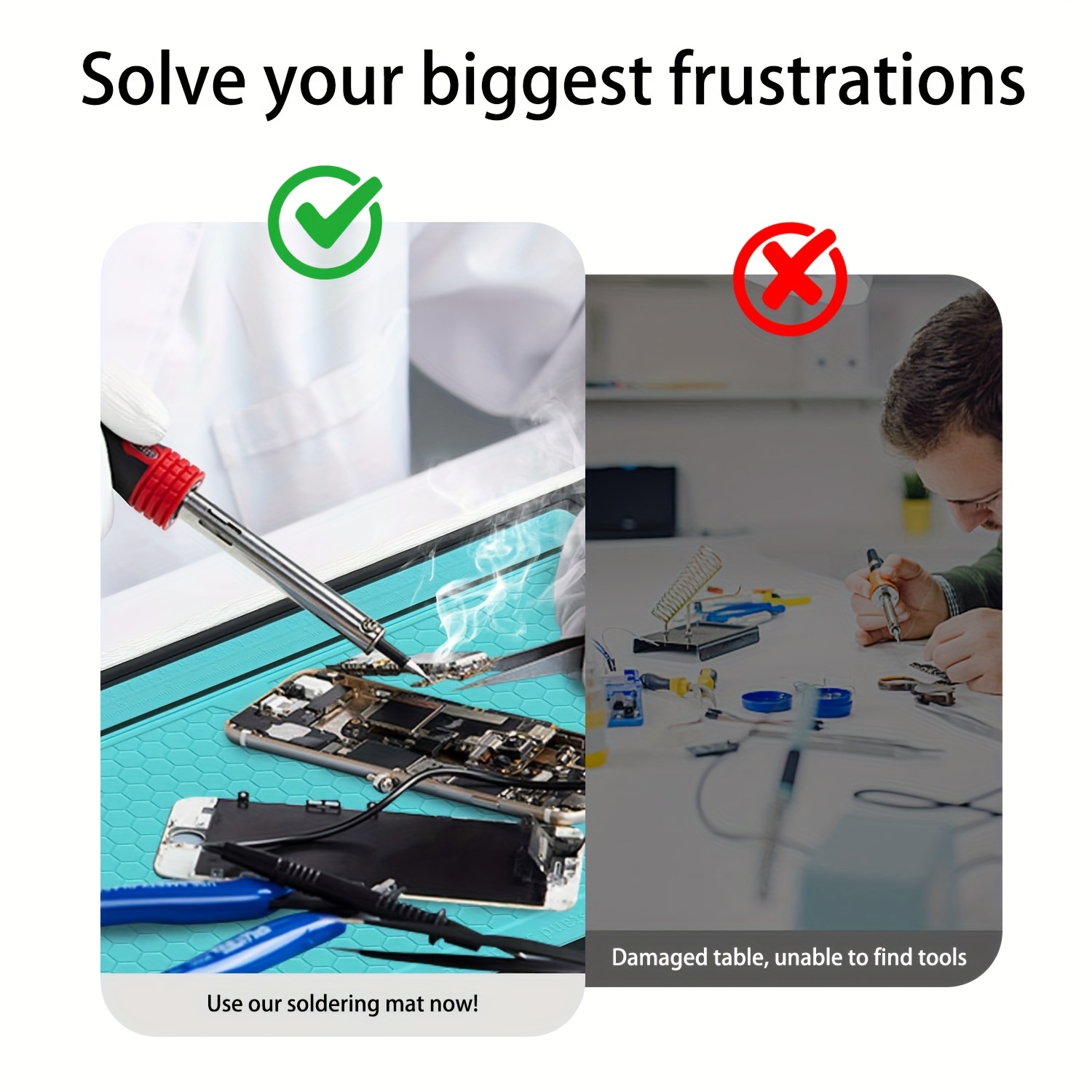 Heat Resistant Solder Mat Insu – обзор и цена Soldering Iron Kit