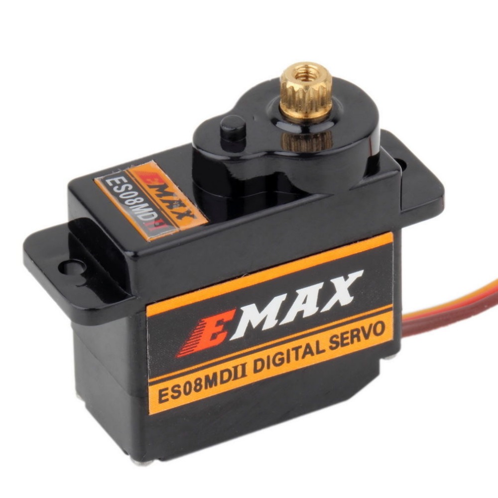 4pcs EMAX ES08MDII ES08MD II D – обзор и цена Servo Motor Sg90