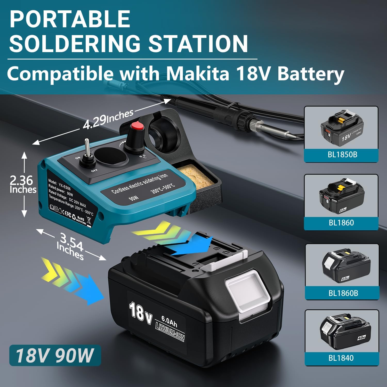90W LED Digital Cordless Solde – обзор и цена Soldering Iron Kit