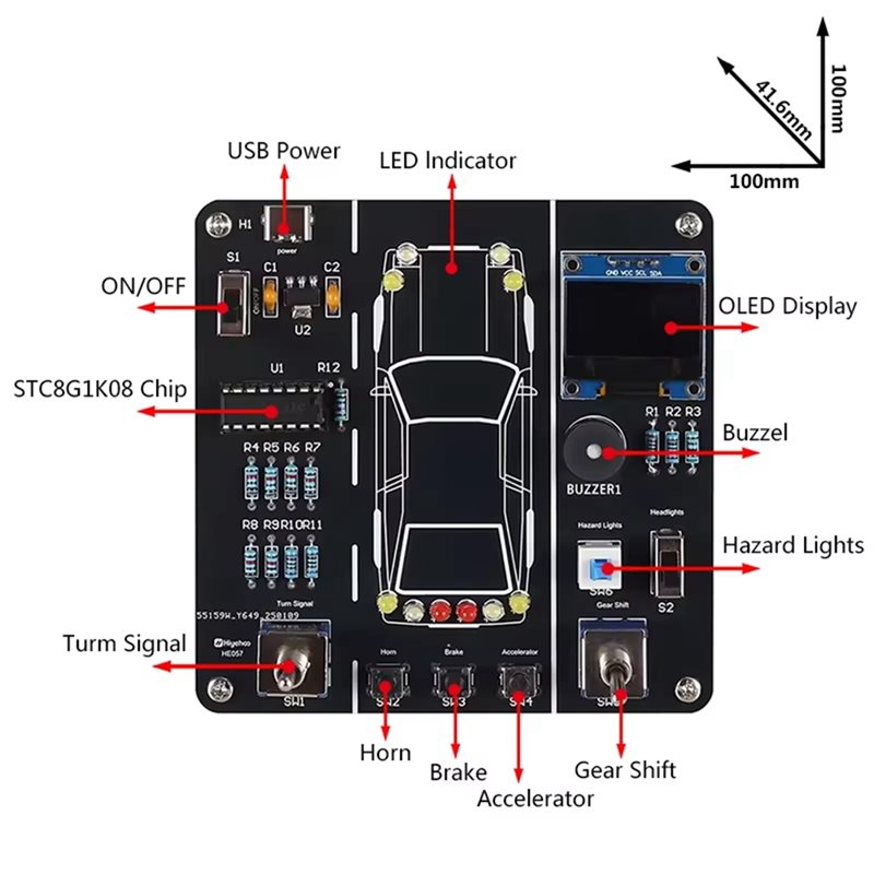 AT82-DIY Car Driving Simulatio – обзор и цена Diy Electronics Projects For Students