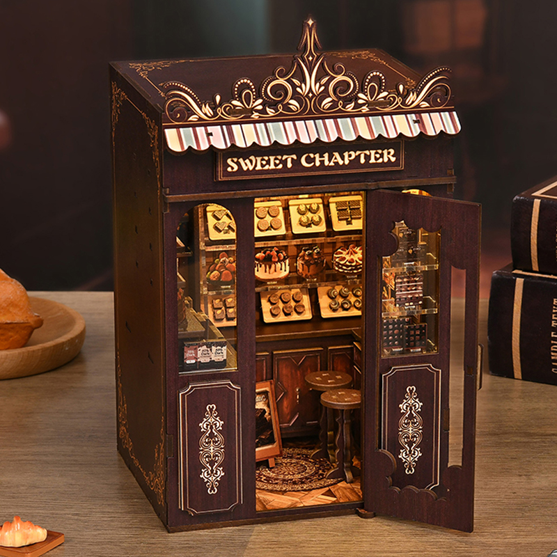 DIY Book Nook Wooden Miniature – обзор и цена Diy Electronics Housing