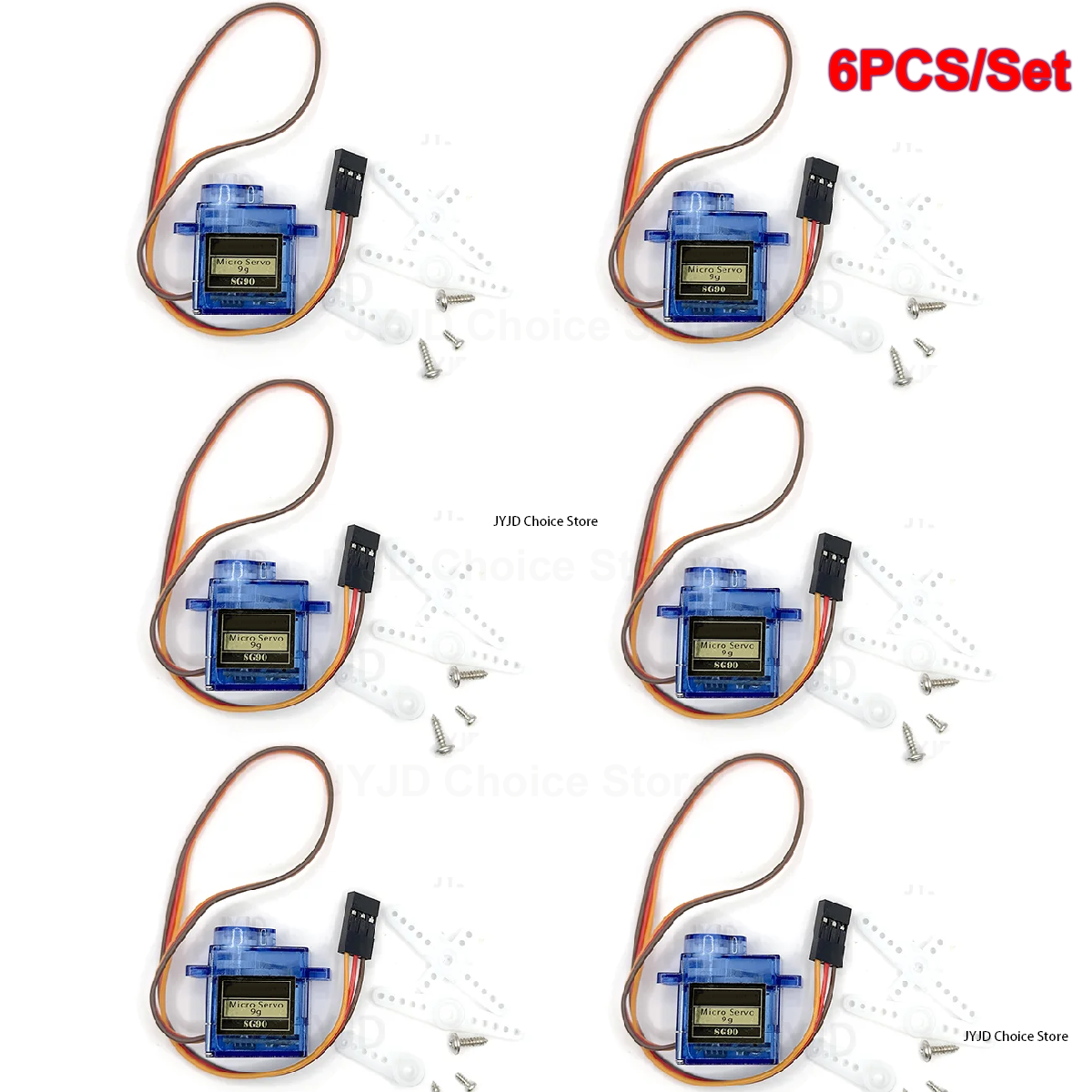 6pcs Sg90 9g Micro Servo Motor – обзор и цена Servo Motor Sg90