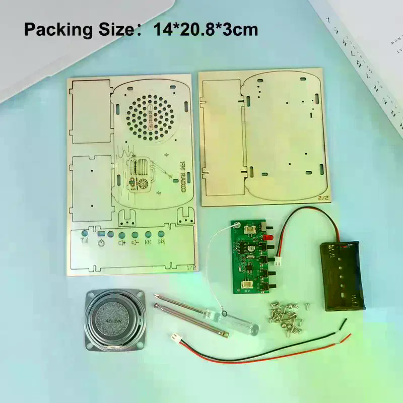 /Cna/DIY Wooden FM Radio Kit V – обзор и цена Diy Electronics Projects For Students