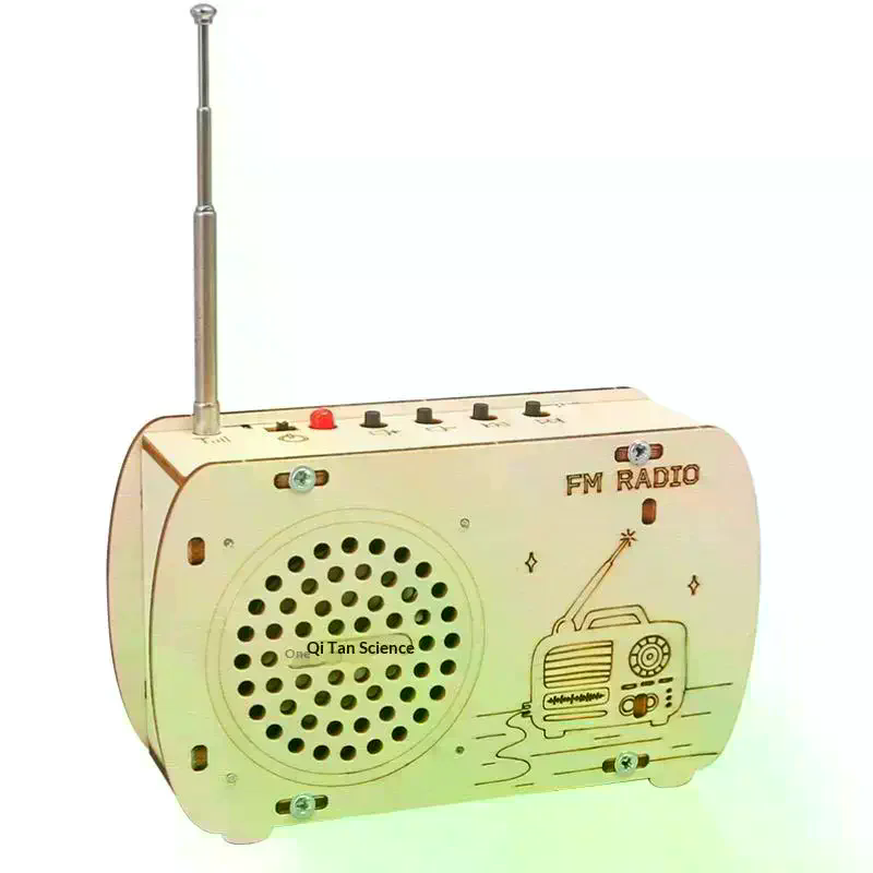 /Cna/DIY Wooden FM Radio Kit V – обзор и цена Diy Electronics Projects For Students