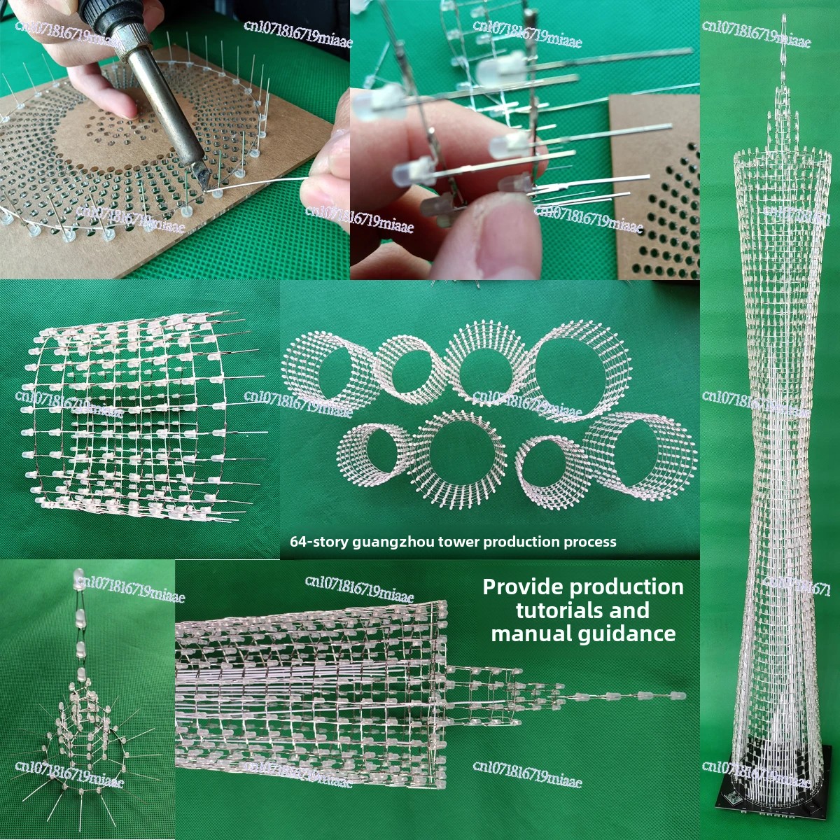 64-Floor Canton Tower DIY Kit  – обзор и цена Diy Electronics Toys