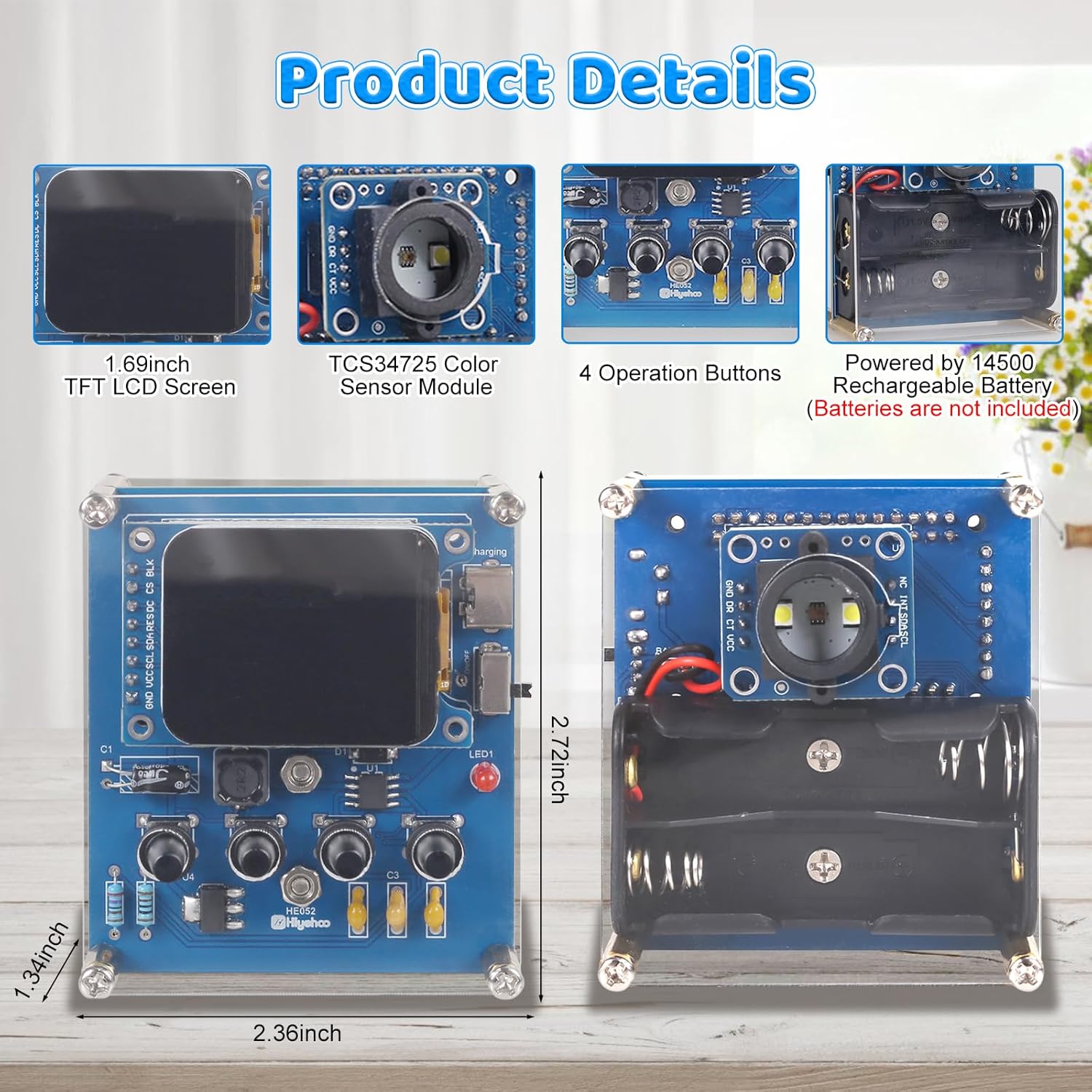 DIY Color Recognition Solderin – обзор и цена Diy Electronics Learning Kit
