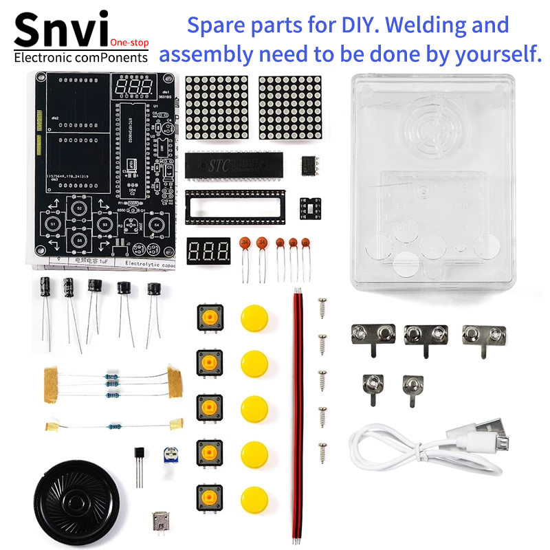 Snvi DIY Pixel Game Console Ki – обзор и цена Diy Electronics Learning Kit