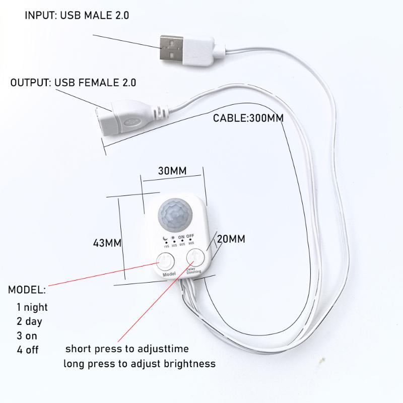 1Pcs DC 5V-24V USB PIR Human M – обзор и цена Ldr Light Sensor