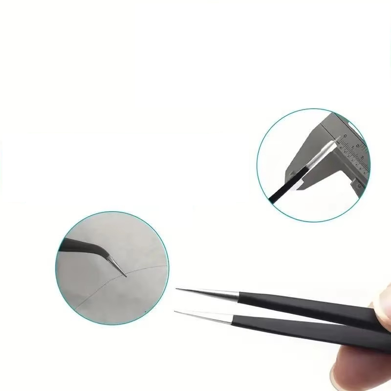 6pcs Precision Long Tweezers S – обзор и цена Soldering Iron Kit